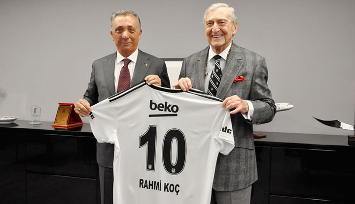 Rahmi Koç'tan Başkan Ahmet Nur Çebi'ye ziyaret! Beşiktaş'ın gündemi görüşüldü!