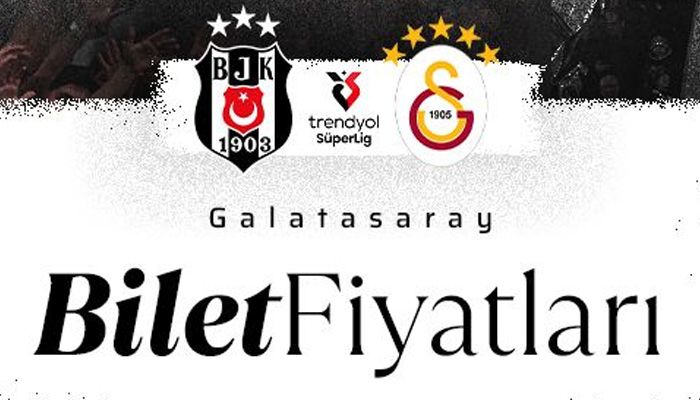 Beşiktaş – Galatasaray derbisinin bilet fiyatları açıklandı