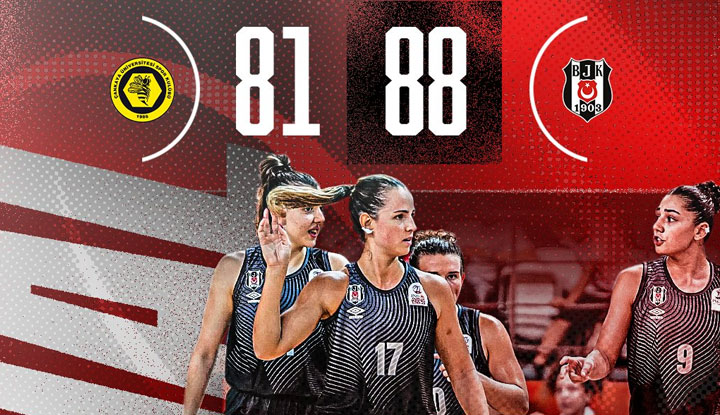 Beşiktaş Kadın Basketbol takımı deplasmanda galip!