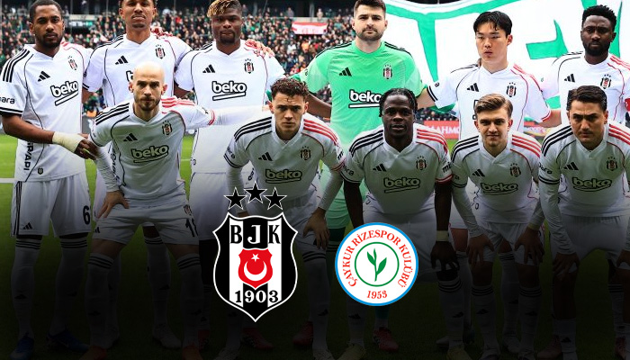 Beşiktaş’ın Çaykur Rizespor Maçı İlk 11’i Belli Oldu