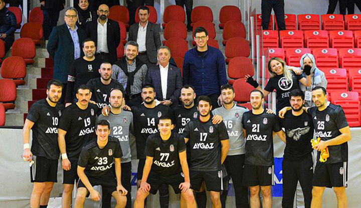 Başkan Çebi, Beşiktaş Aygaz'ın maçını izledi