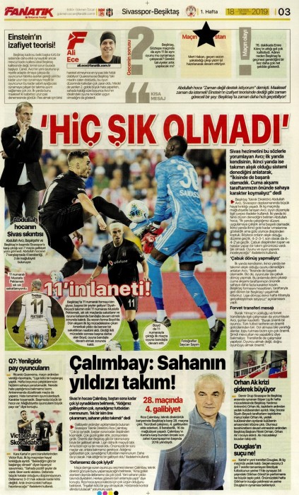 Sivasspor-Beşiktaş maçının ardından gazete manşetleri