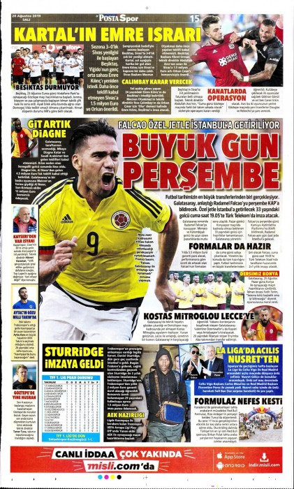 Gazetelerde günün Beşiktaş manşetleri! (20.08.2019)
