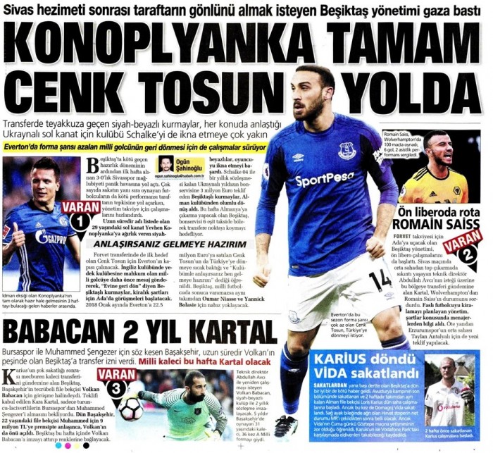 Gazetelerde günün Beşiktaş manşetleri! (20.08.2019)
