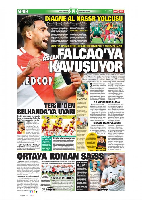 Gazetelerde günün Beşiktaş manşetleri! (20.08.2019)
