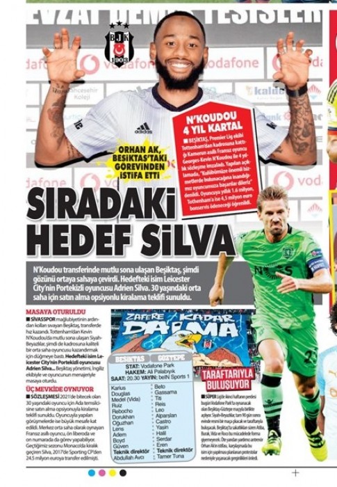 Gazetelerde günün Beşiktaş manşetleri! (23.08.2019)