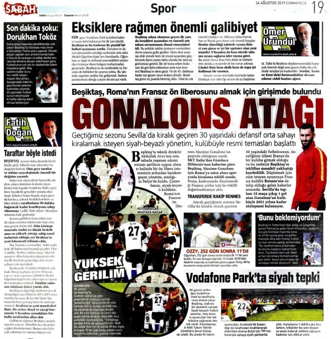 Beşiktaş'ın Göztepe galibiyeti gazete manşetlerine böyle yansıdı!