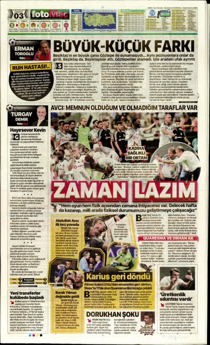Beşiktaş'ın Göztepe galibiyeti gazete manşetlerine böyle yansıdı!