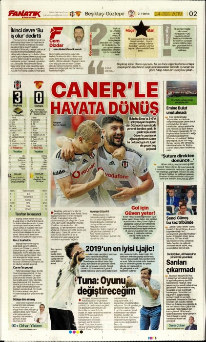 Beşiktaş'ın Göztepe galibiyeti gazete manşetlerine böyle yansıdı!