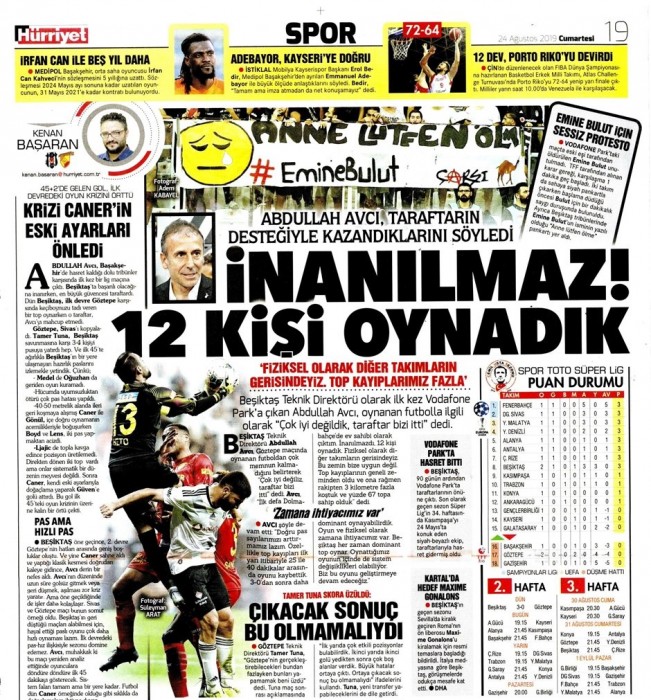 Beşiktaş'ın Göztepe galibiyeti gazete manşetlerine böyle yansıdı!