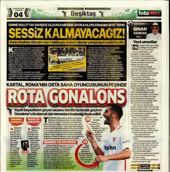 Beşiktaş'ın Göztepe galibiyeti gazete manşetlerine böyle yansıdı!