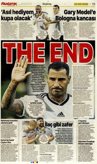 Gazetelerde günün Beşiktaş manşetleri! (25.08.2019)