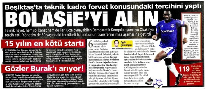 Transferin son gününde gazetelerde Beşiktaş manşetleri! (02.09.2019)