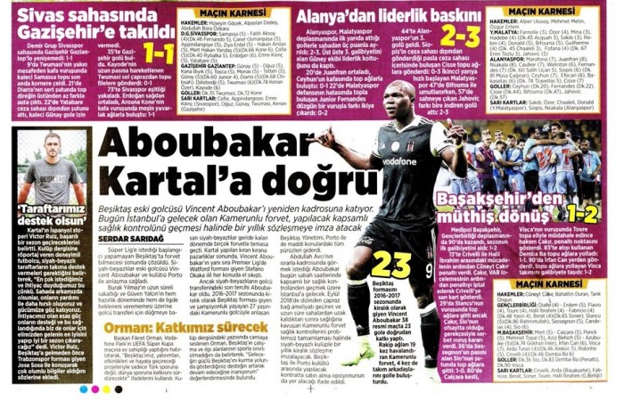 Transferin son gününde gazetelerde Beşiktaş manşetleri! (02.09.2019)