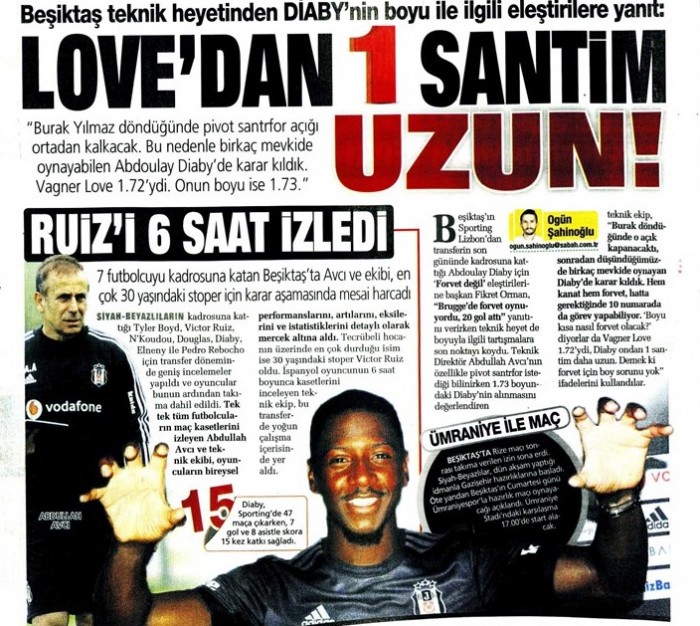 Gazetelerde günün Beşiktaş manşetleri! (05.09.2019)