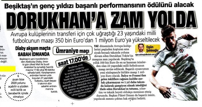 Gazetelerde günün Beşiktaş manşetleri! (07.09.2019)