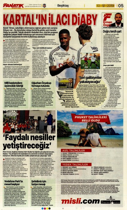 Gazetelerde günün Beşiktaş manşetleri! (10.09.2019)