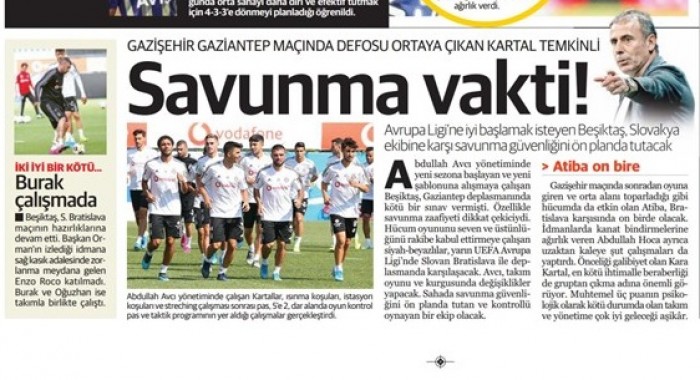 Gazetelerde günün Beşiktaş manşetleri! (18.09.2019)