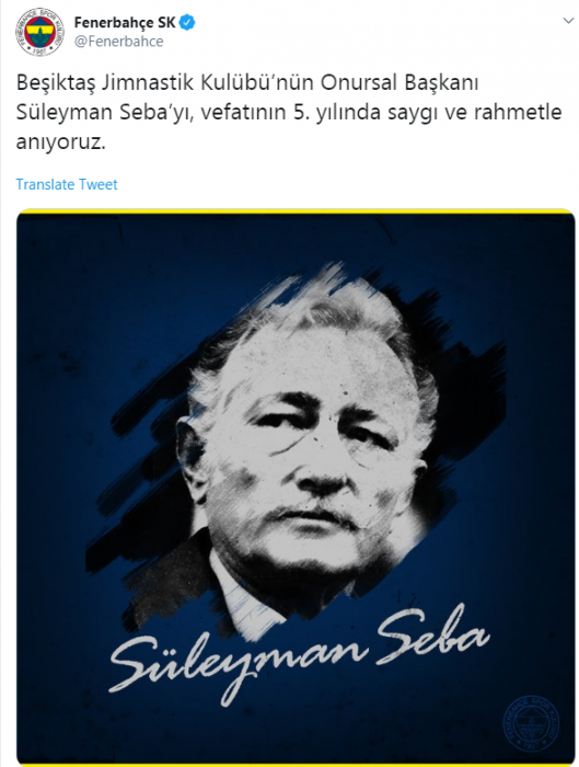 Süleyman Seba için anma mesajları yayınlandı!