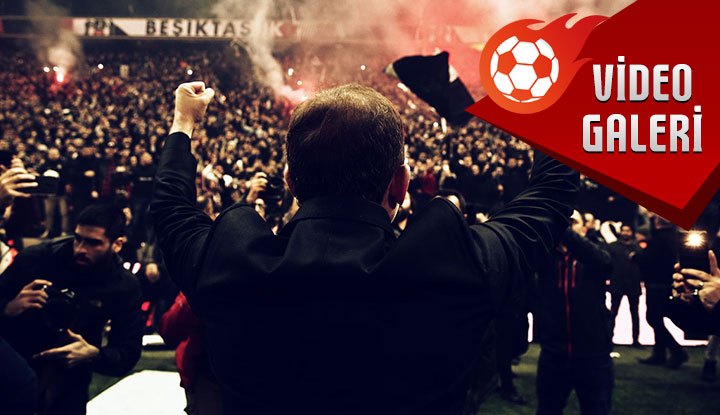 Vodafone Park'ta Sergen Yalçın'dan üçlü! İşte o görüntüler...