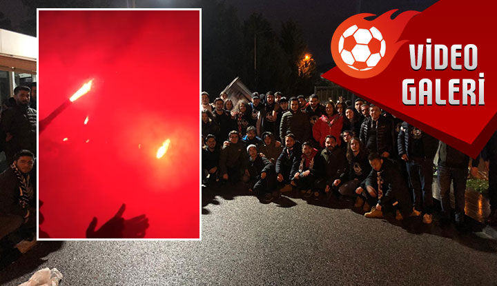 Beşiktaş taraftarı, Nevzat Demir Tesisleri'nde! İşte o görüntüler...