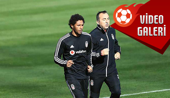 Elneny'den ekstra çalışma! Antrenman sonrası devam etti! İşte o görüntüler...